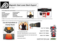 Magnetic Heat Lower Back Support (X-Large)