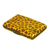 Chic Leopard Print Hard Case Wallet