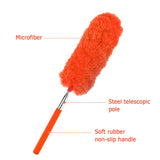 Telescoping Small Microfiber Duster - Single - Orange