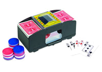 Jobar 2-Deck Automatic Card Shuffler: Perfect for Poker and Card Games