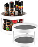 Two-Level Turntable Spice Storage Rack