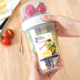 2-Way Container for Salads, Sauces, Fruits and Snacks- 760 mL