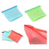 4-Pack Silicone Reusable Food Bags - Vacuum Seal & Storage Solution