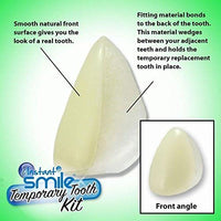 Instant Smile Teeth Top Veneer Replacement Tooth Kit - Porcelain White