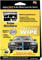 Wipe New Trim Restorer Wipe-On Cloth Applicator, 0.34 fl. oz.