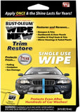 Wipe New Trim Restorer Wipe-On Cloth Applicator, 0.34 fl. oz.