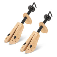 Wooden Shoe Stretcher - Large Size (2 Pack) for Comfort