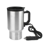 Twin Pack of Heating Auto Travel Mugs for On-the-Go Enjoyment