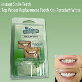 Instant Smile Teeth Top Veneer Replacement Tooth Kit - Porcelain White