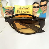 HD Vision Fold Aways Sunglasses Deluxe- Single (Tortoise)