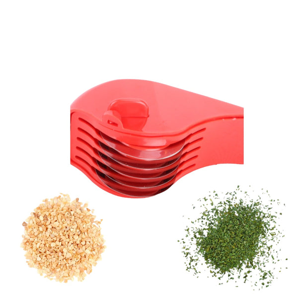 Red Ultimate Super Slicer Rolling 5 Blade Wheel Herb Cutting Slices Noodles