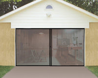 Insta-Screen Double Garage Door Screen - 16' x 7' Mesh