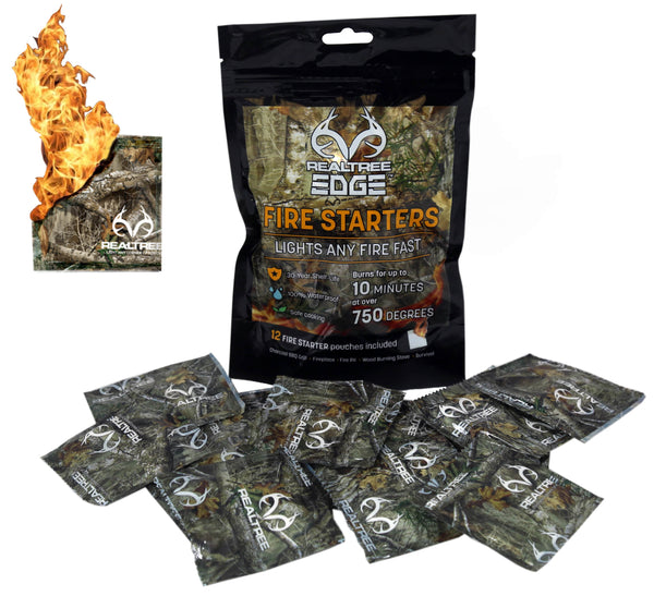 RealTree Edge Fire Starters Lights any Fire Fast - 12 Pack