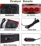 12V Car Heater & Window Defroster - All-in-One Winter Solution