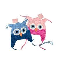 Crochet Owl Hat - Pink