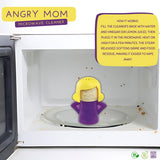 Angry Mom Microwave Cleaner - Steam Away Stubborn Grime!