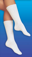 Diabetic Support Socks - White, Medium Size for Comfort