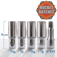 Rocket Ratchet Two-Hand Heavy Duty Socket Wrench Set