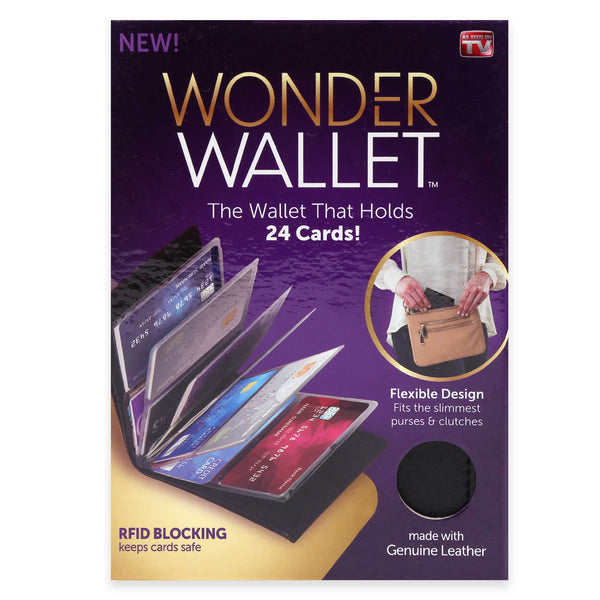 Wonder Wallet - Black RFID Protection for Cards and Cash