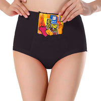 CODE RED Period Panties with Pocket- Black- 2XL