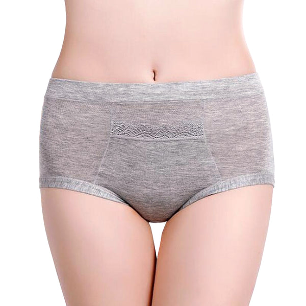 CODE RED Period Panties with Pocket- Grey- 3XL