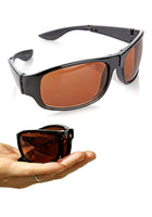 HD Vision Fold Aways Sunglasses Deluxe- Single (Black)