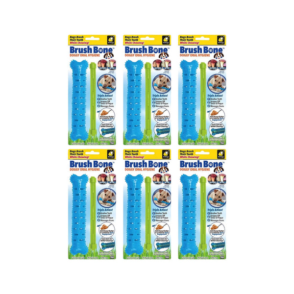 BrushBone - Dog Toothbrush Bone - 6 Pack