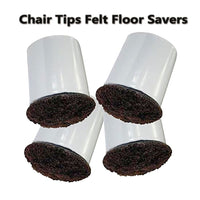 Tvtime Direct Chair Tips Felt Floor Savers 3/4" Diameter (16 Pack)