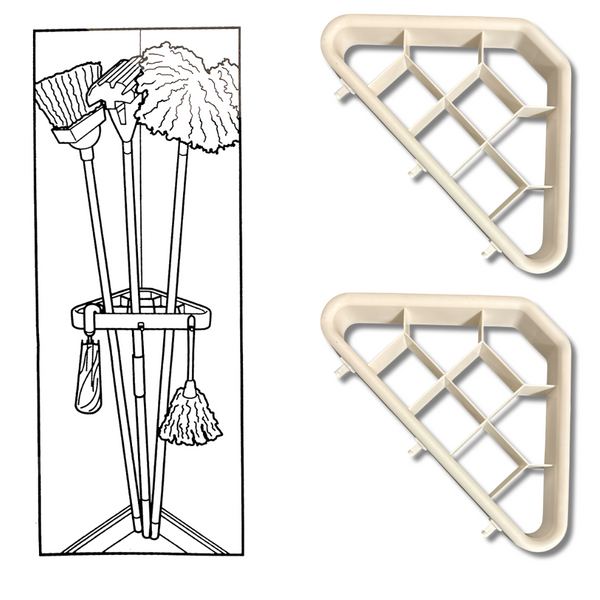 Corner Broom and Tool Holders (Set of 2)