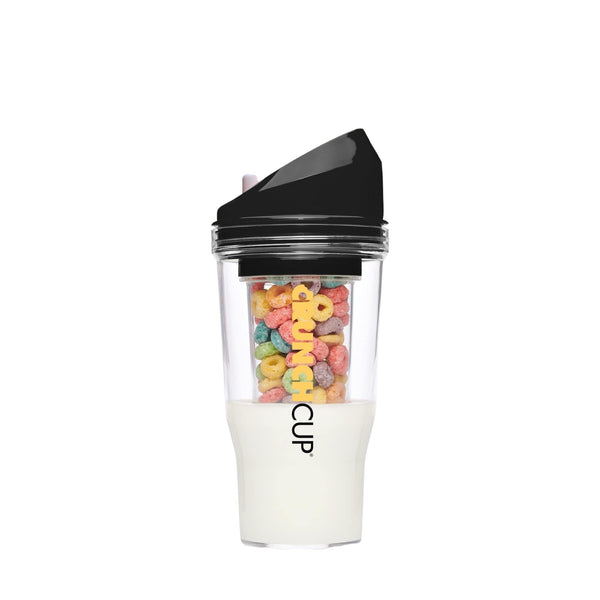 The CrunchCup XL - A Portable Cereal Cup  -  Black