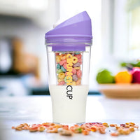 The CrunchCup XL - A Portable Cereal Cup  -  Purple