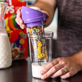 The CrunchCup XL - A Portable Cereal Cup  -  Purple