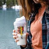 The CrunchCup XL - A Portable Cereal Cup  -  White