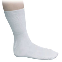 Diabetic Support Socks - White, Medium Size for Comfort