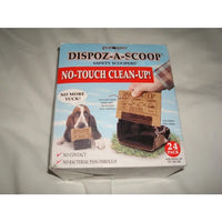 Dispoz-a-Scoop Dog Poop Waste Bag Pet Poo Self-Sealing Odor-Free No Touch Clean Up 24 count