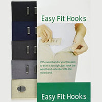 Easy Fit Extenders - C - 5 Hooks (Black, Navy, Charcoal, Gray, Beige)