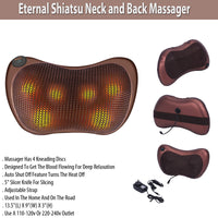 Eternal Shiatsu Neck and Back Massager with Heat