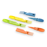 4-in-1 Snapatite+ Utensil Set - Spoon, Knife, Fork, Bottle Opener (Orange)