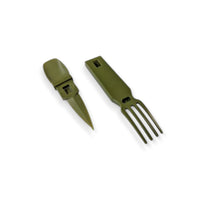 4-in-1 Snapatite+ Utensil Set - Spoon, Knife, Fork, Bottle Opener (OD Green)