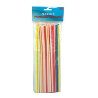 Flexible Drinking Straws - 50 count