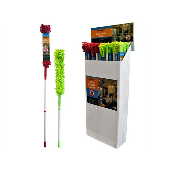 Foldable Long Handle Duster - Single - Green