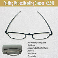 Folding Unisex Reading Glasses (2.50)