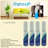 Frsh n Up Hair and Clothing Dry Spray Odor Eliminator (1 oz) 4 Pack