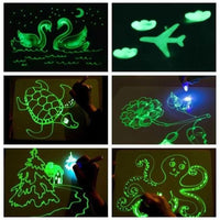 Glowing Blacklight Drawing Board and Pen