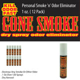 Gone Smoke Personal Smoke 'n' Odor Eliminator, 1 oz. ( 12 Pack)