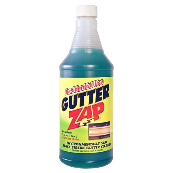 Gutter Zap Environmentally Safe Black Streak Residential, 32 fl oz. (1 Quart)