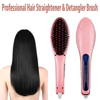 Professional Hair Straightener & Detangler Brush