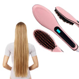 Professional Hair Straightener & Detangler Brush