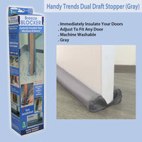 Handy Trends Dual Draft Stopper (Gray)