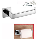 Stainless Steel Wall Mounted Toilet Tissue Paper Holder - Chrome [HD-82496]